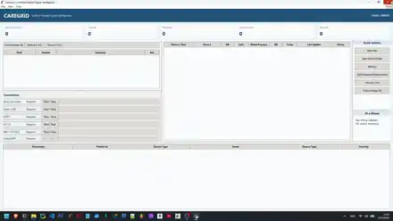 CareGrid unified patient signal intelligence desktop interface